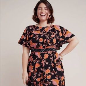 Anthropologie Maeve wide leg jumpsuit 24W